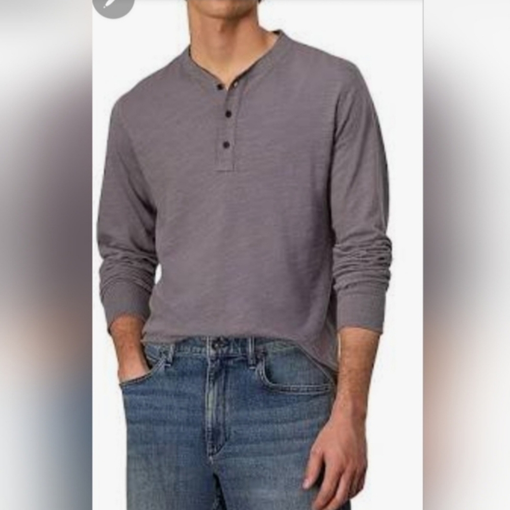 Frame Denim Men's Heather Gray Button Down ShirtI Sz XL
